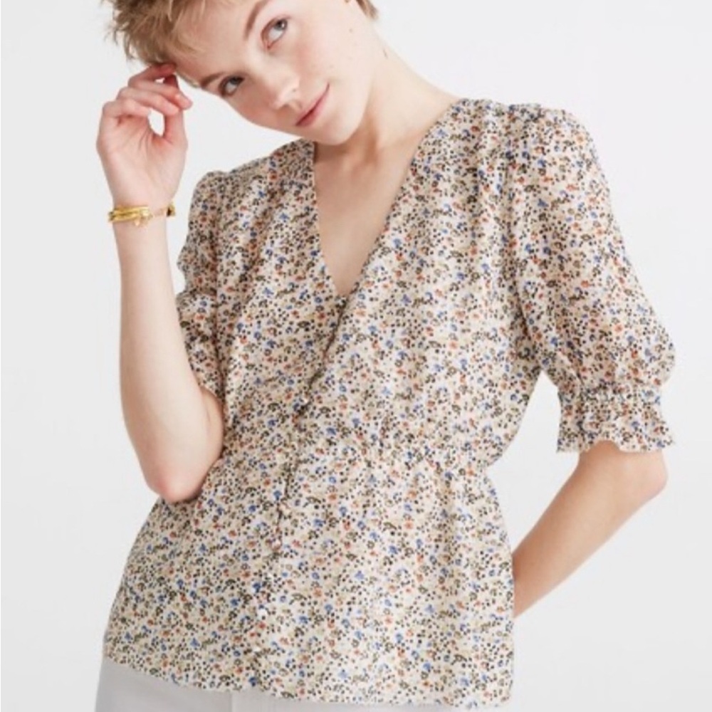 Madewell Multicolor Floral Blouse